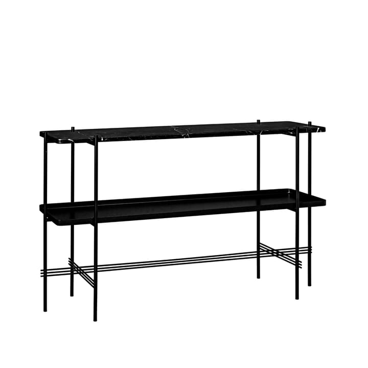 TS Console 2 stolik konsoli - Black marquina marmurowo-czarny stojak z tacą - GUBI