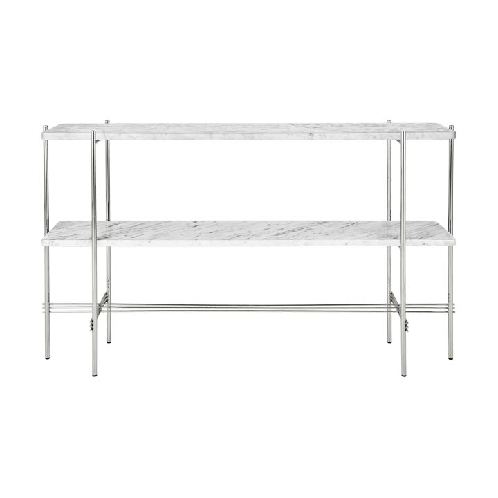 TS Console 2 stolik konsoli - White carrara marble-stal - GUBI