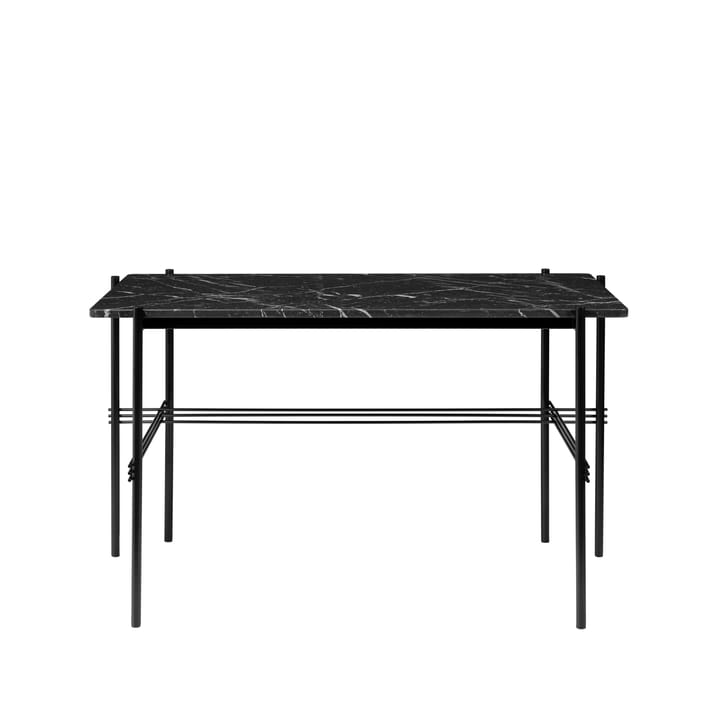 TS Desk biurko - marble black, stal lakierowana na czarno - GUBI