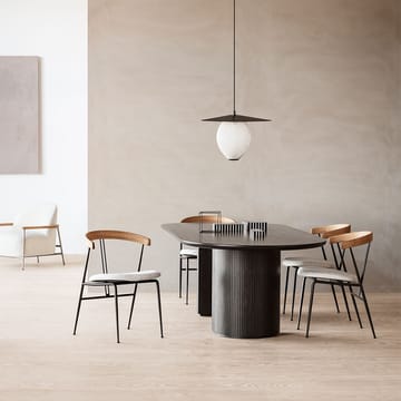 Violin dining chair - Karakorum 001 ivory-black matowy - GUBI