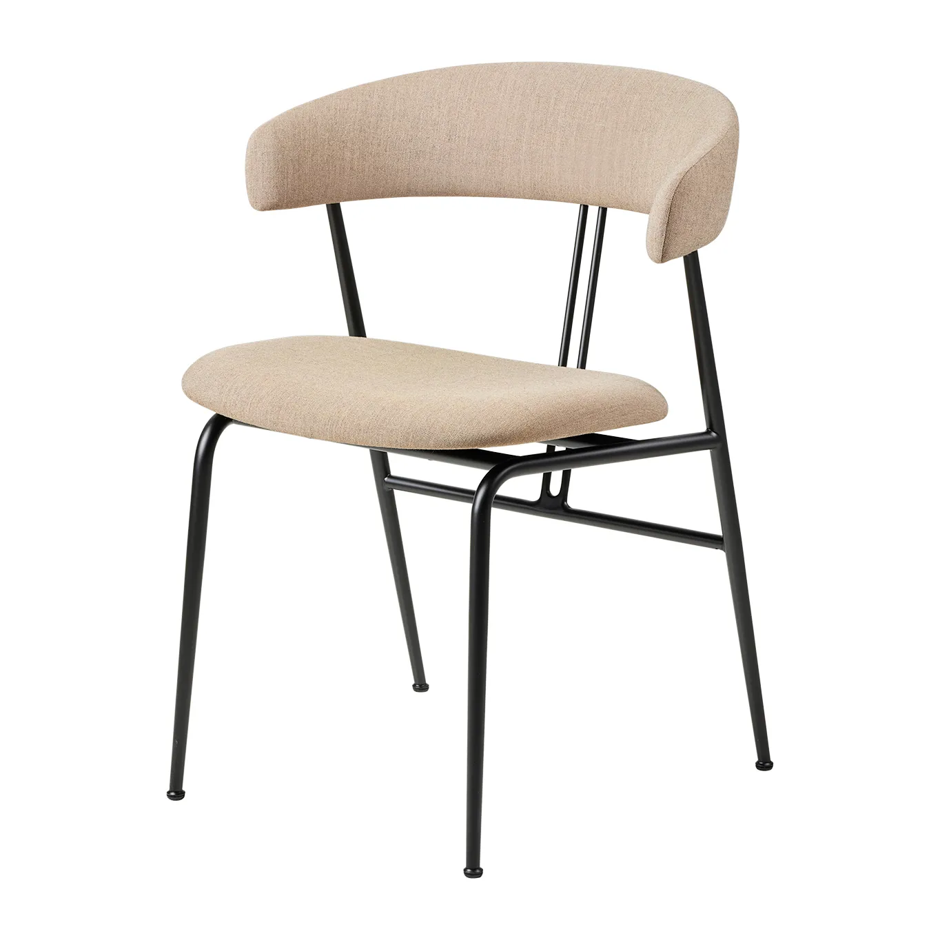 Violin dining chair, Remix 3 nr.233-matowy black GUBI