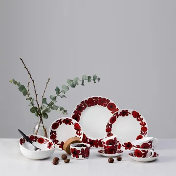 Talerz Röd Aster - Ø 18 cm - Gustafsbergs Porslinsfabrik