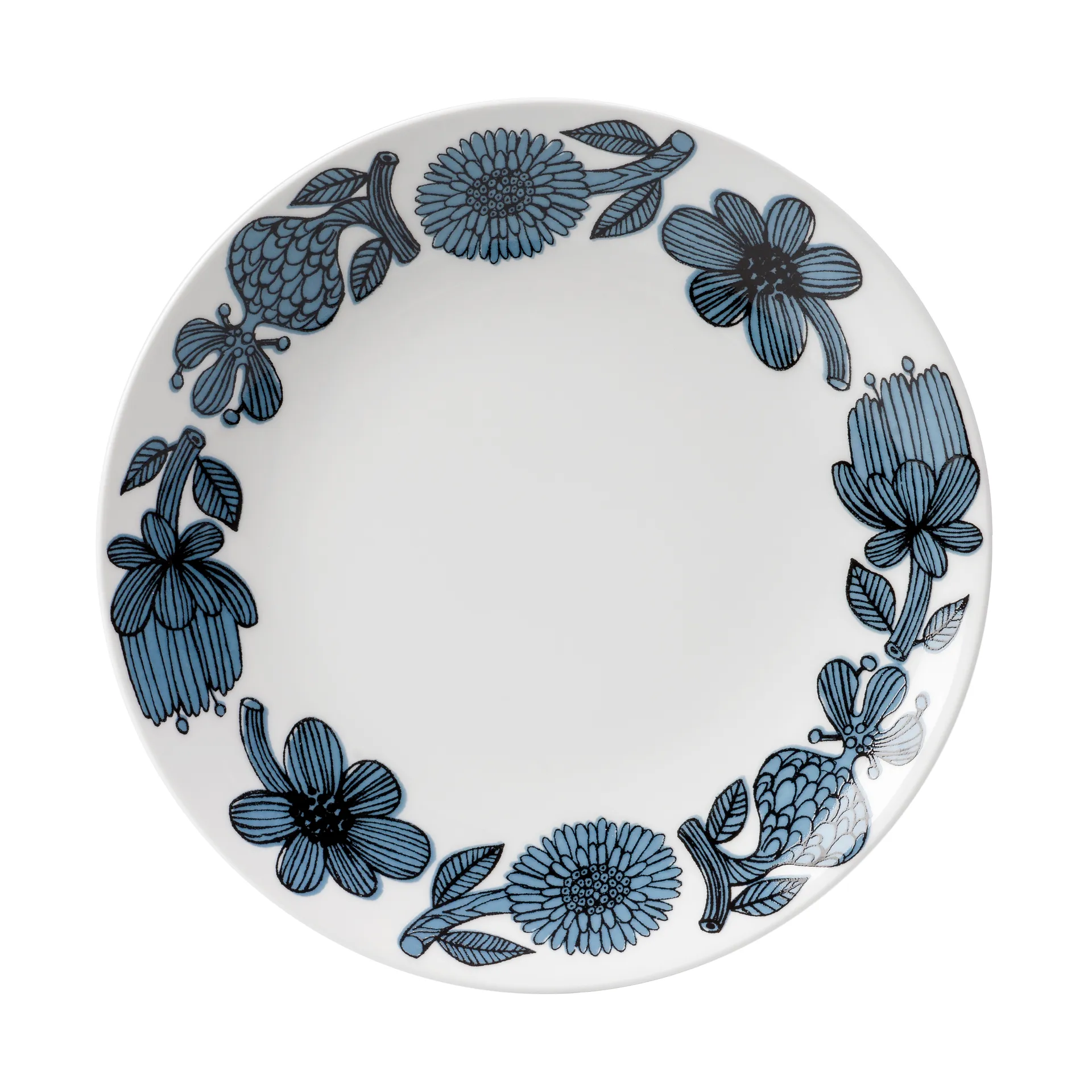 Płyta Blue Aster, Ø 22 cm Gustavsbergs Porslinsfabrik
