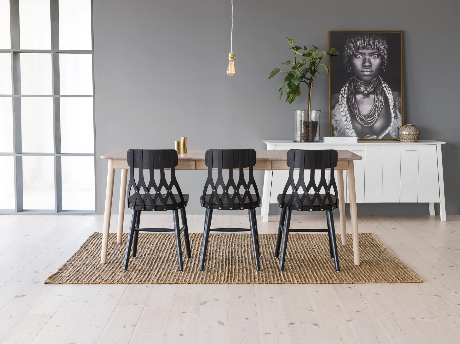 Krzesło Y5, Bejca - czarny jesion Hans K