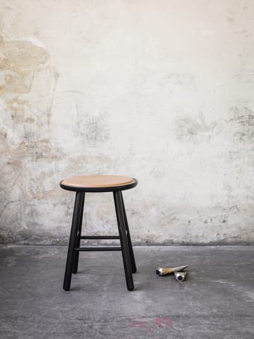ZigZag krzesło barowe 47 cm - Bejca - czarny jesion - Hans K
