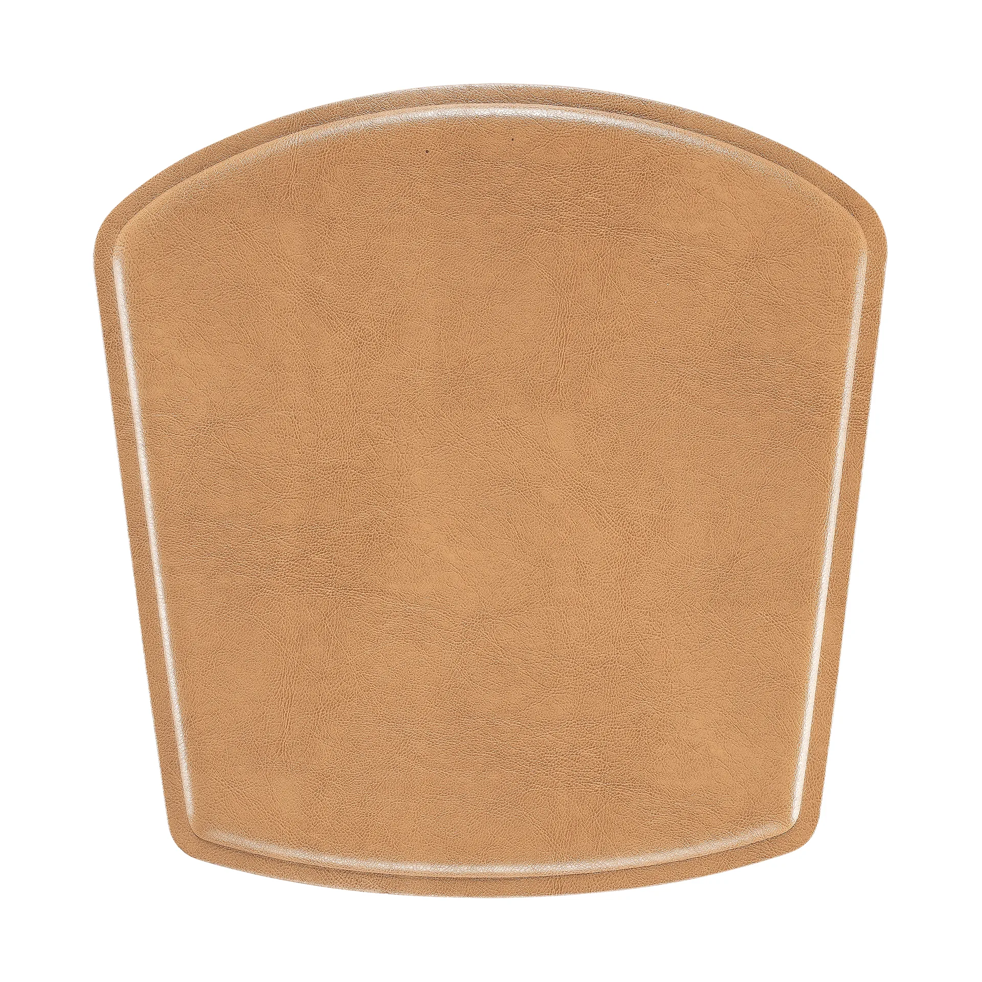 ZigZag poduszka na stołek dziecięcy/barowy, Skóra bonded, camel Hans K