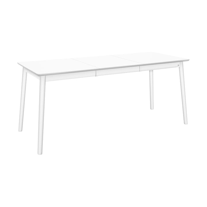 ZigZag stół 127x75 cm, zawiera rozszerzenie 53 cm - Biała brzoza - Hans K