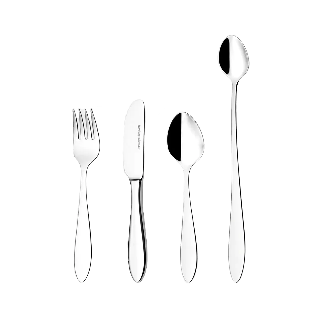 Sztućce dla dzieci Fjord 4 szt., Stal nierdzewna Hardanger Bestikk