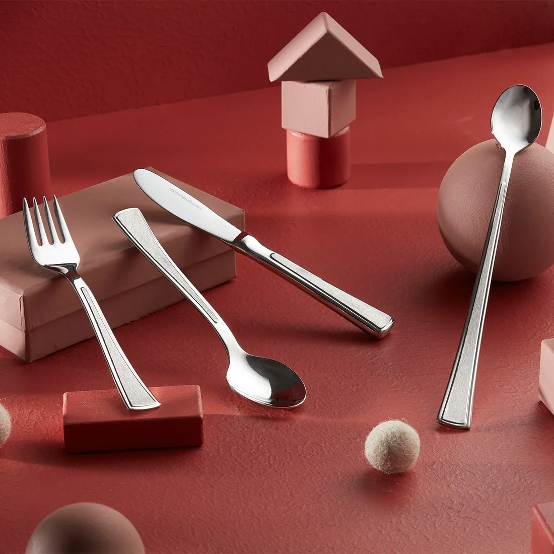 Sztućce dla dzieci Ramona 4 szt., Stal nierdzewna Hardanger Bestikk