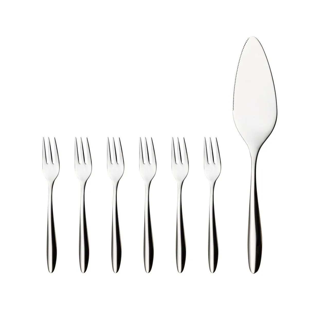 Zestaw do ciasta Lykke 7 części, stal nierdzewna Hardanger Bestikk