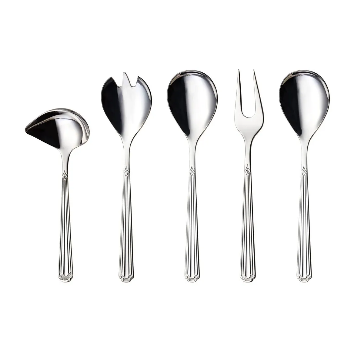 Zestaw do serwowania Renessanse 5 części, Stal nierdzewna Hardanger Bestikk