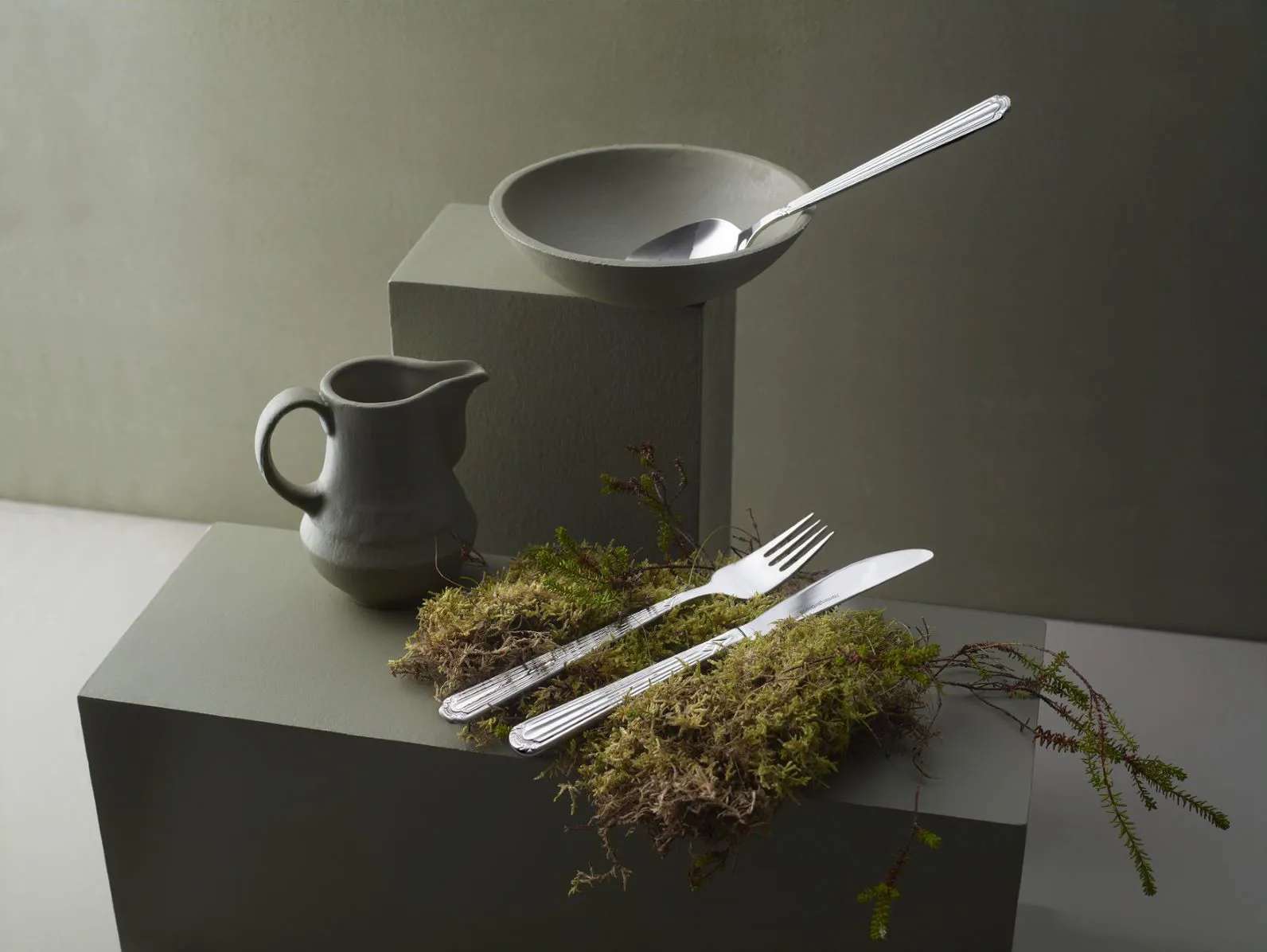 Zestaw do serwowania Renessanse 5 części, Stal nierdzewna Hardanger Bestikk