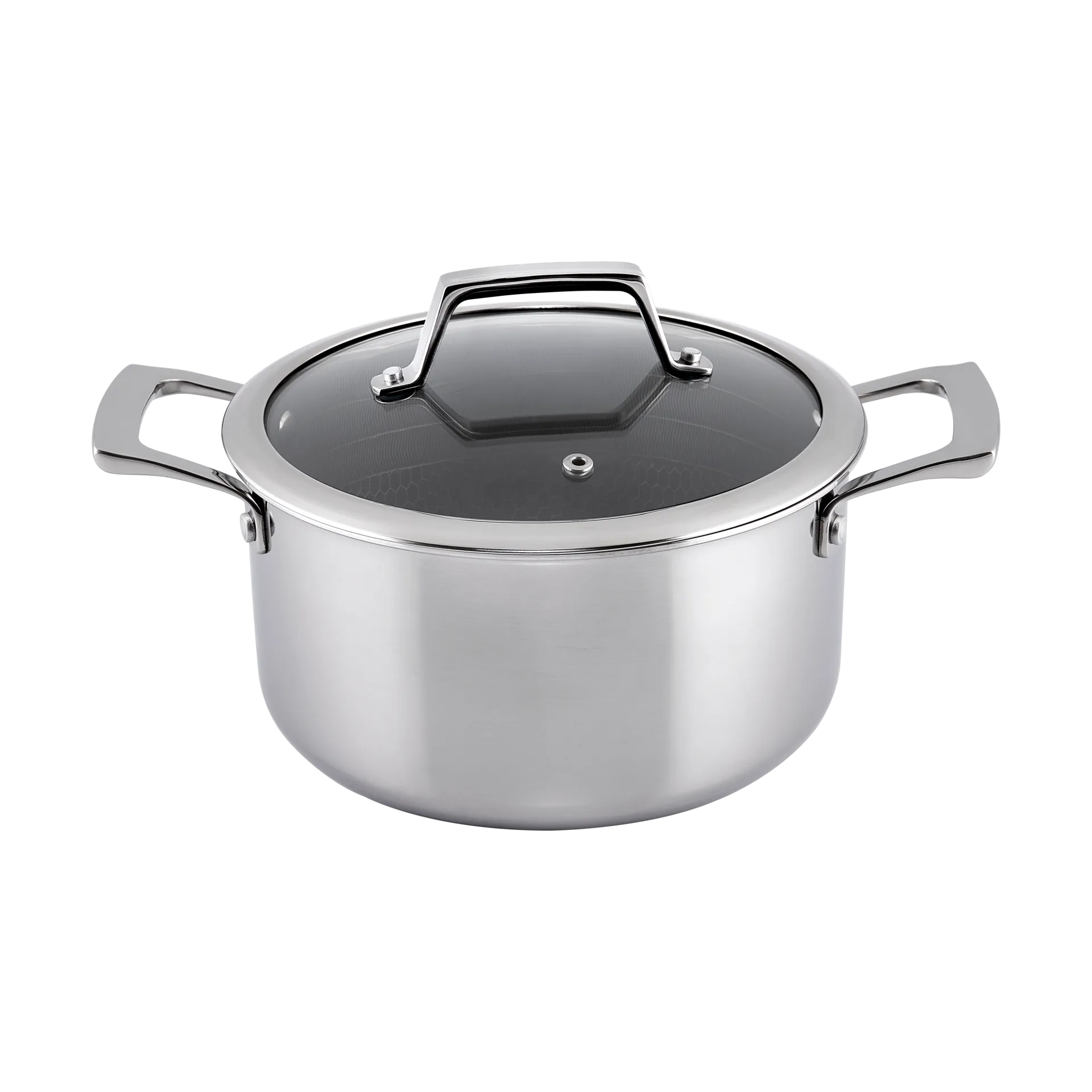 Garnek Hâws Santo Hybrid Coating z pokrywką 3,4 L, Stal nierdzewna Hâws