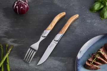 Sztućce do grilla Laguiole By Hâws, 12-części - Oliwkowy - Hâws