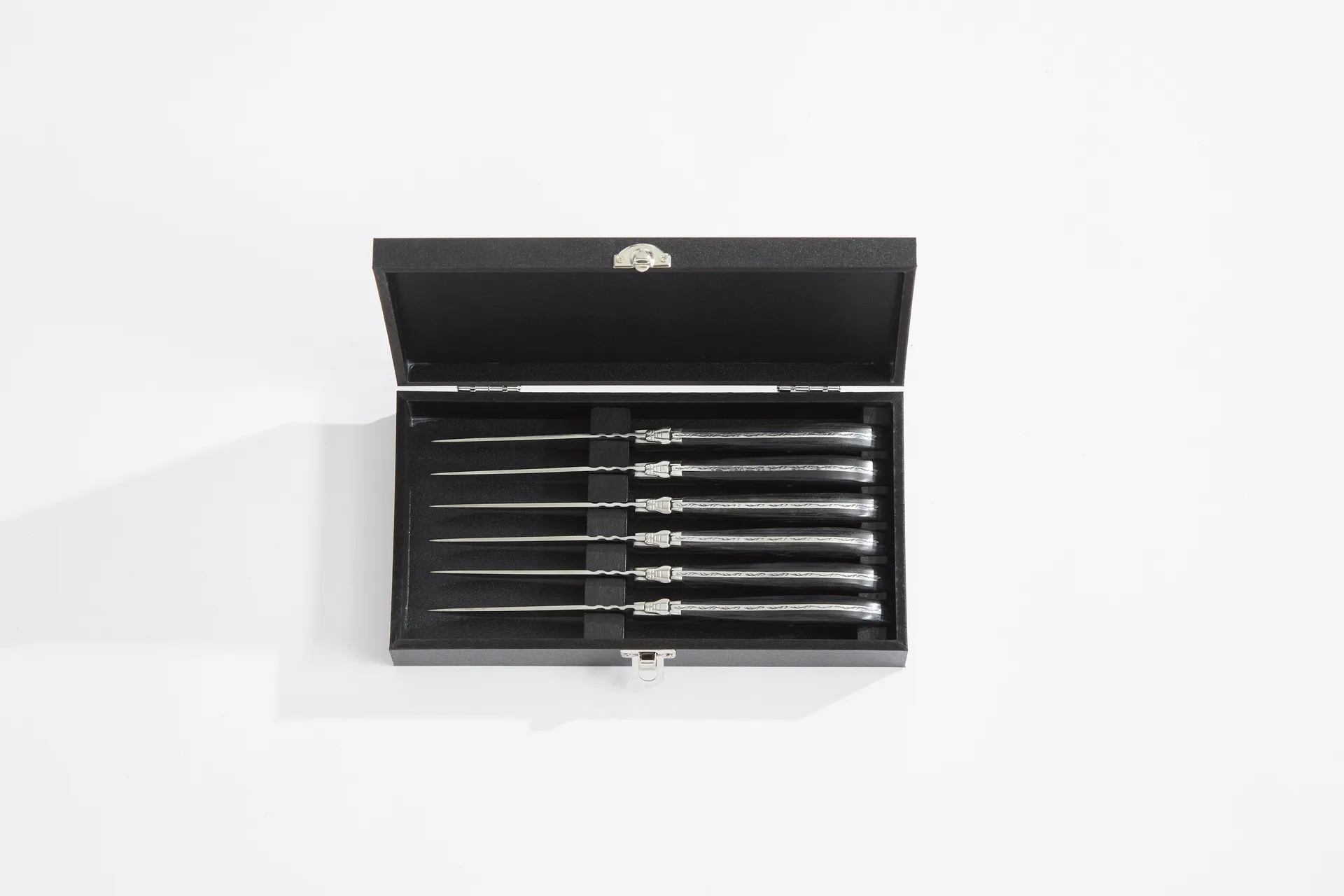 Widelec do grilla Laguiole By Hâws, 6-pak, Black Wood Hâws