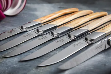 Widelec do grilla Laguiole By Hâws, 6-pak - Oliwkowy - Hâws