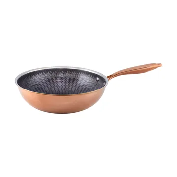 Wok z powłoką hybrydową Hâws Santo Ø28 cm - Różowe złoto - Hâws