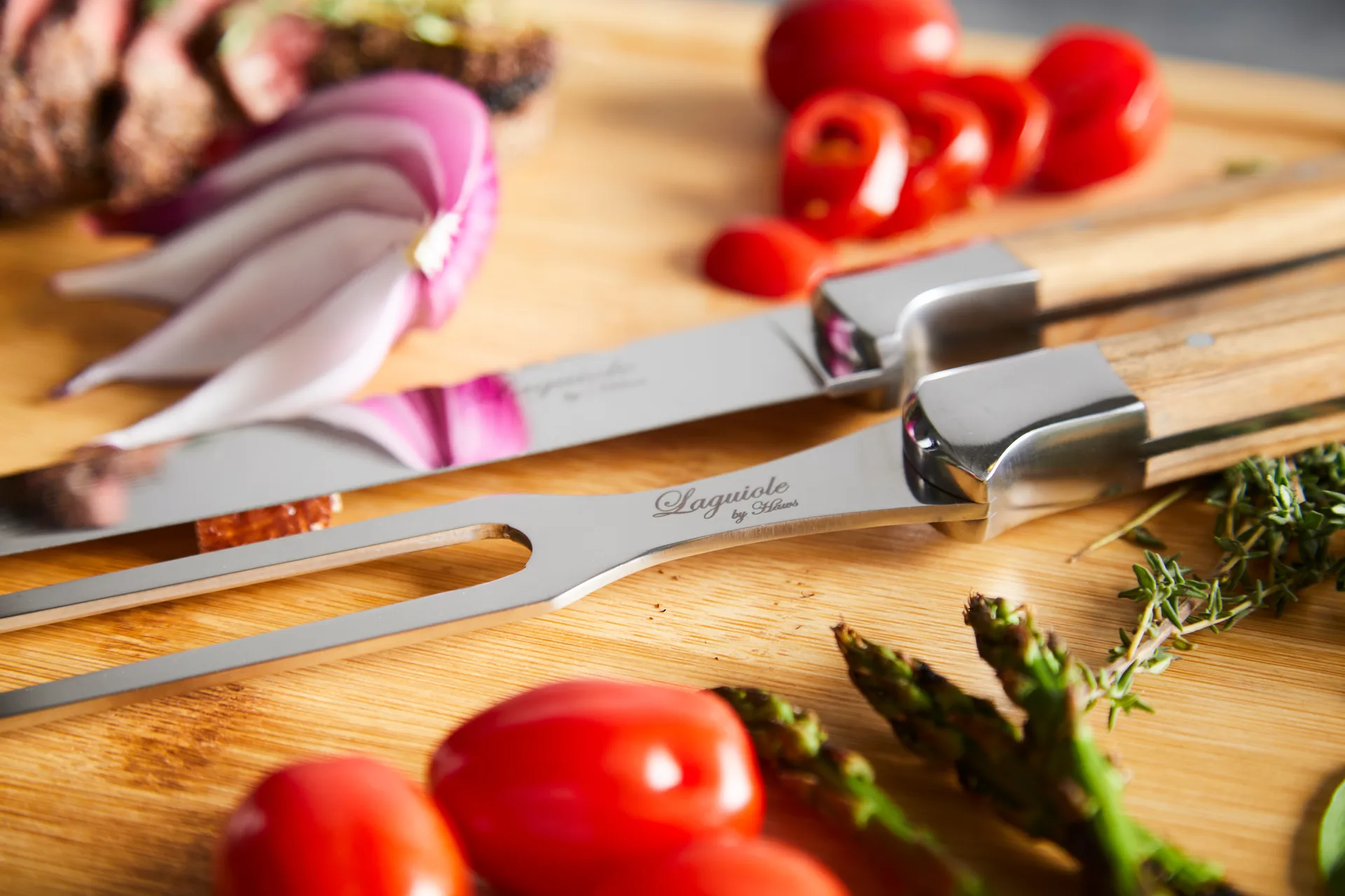 Zestaw do trybowania Laguiole By Hâws, 2-częściowy, Oliwkowy Hâws