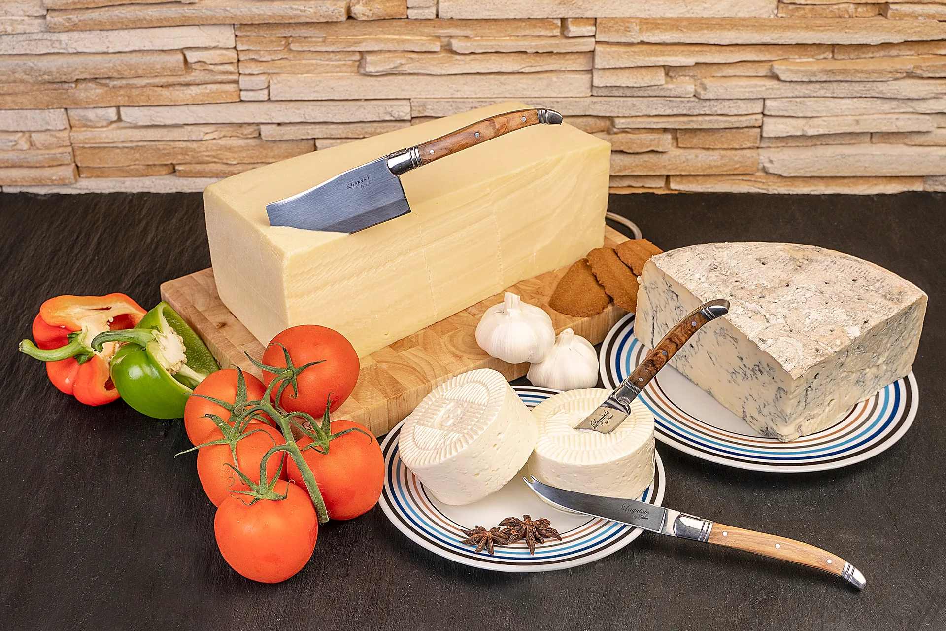 Zestaw noży do sera Laguiole By Hâws, 3-częściowy, Oliwkowy Hâws