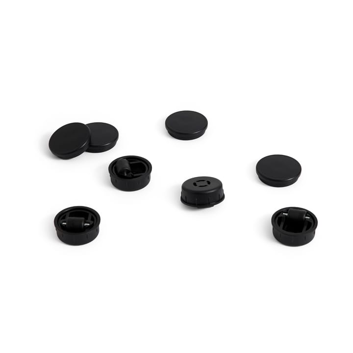 4-pak nóżek i kółek Facet Cabinet, Black HAY