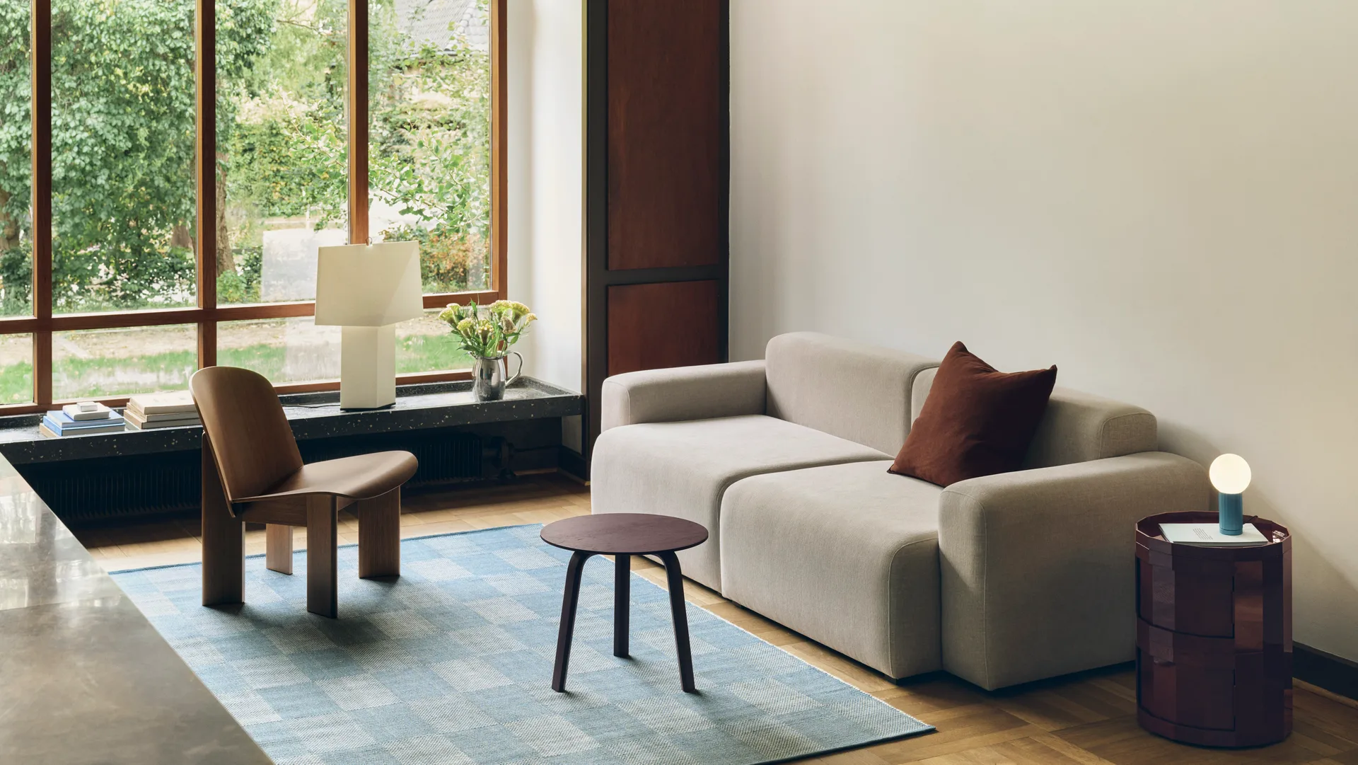 Aplat lampa stołowa 44, White, 66 cm HAY