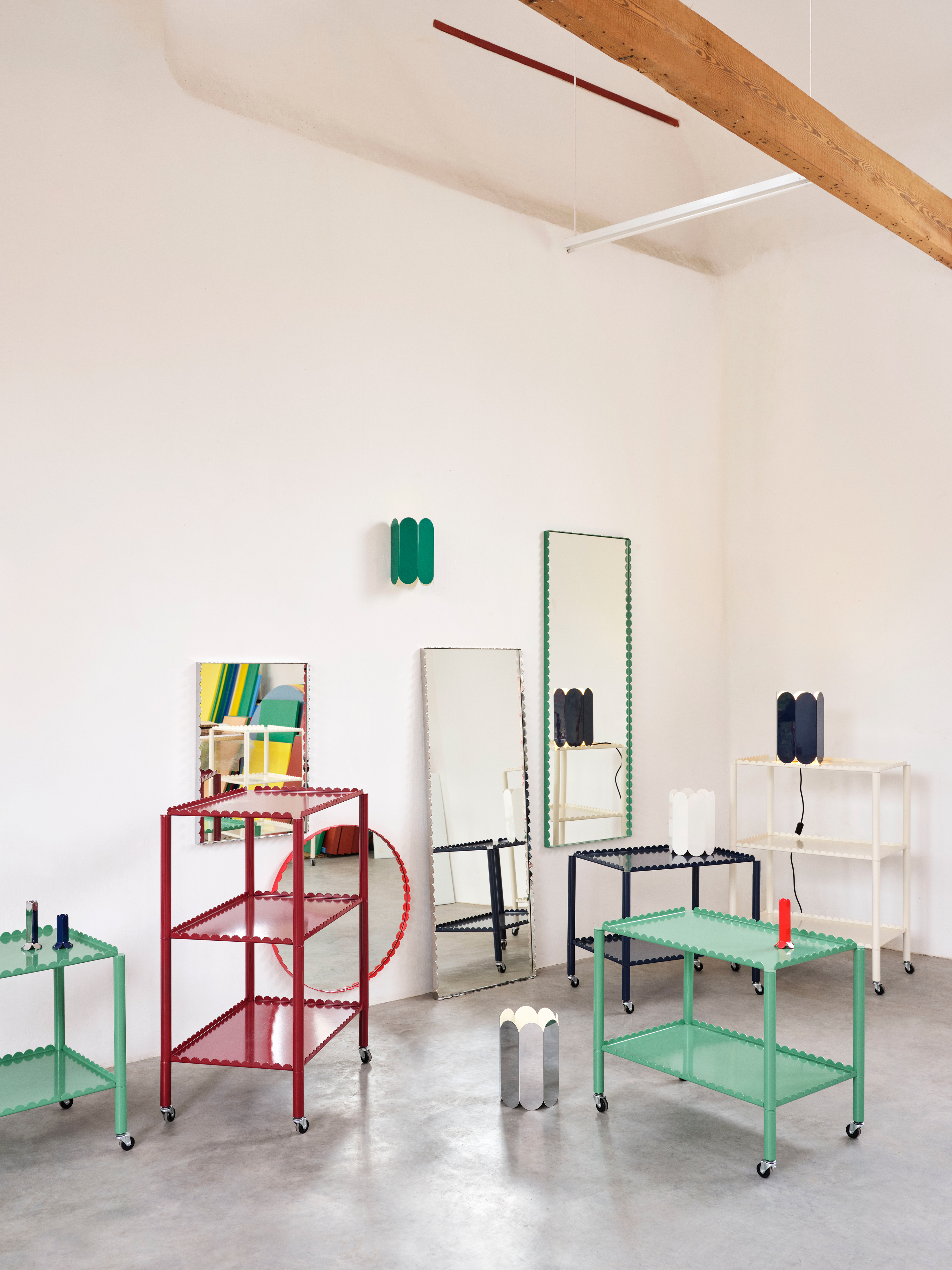【HAY】ARCS TROLLEY LOW / ジェードグリーン Arcs Trolley – low – jade green – HAY