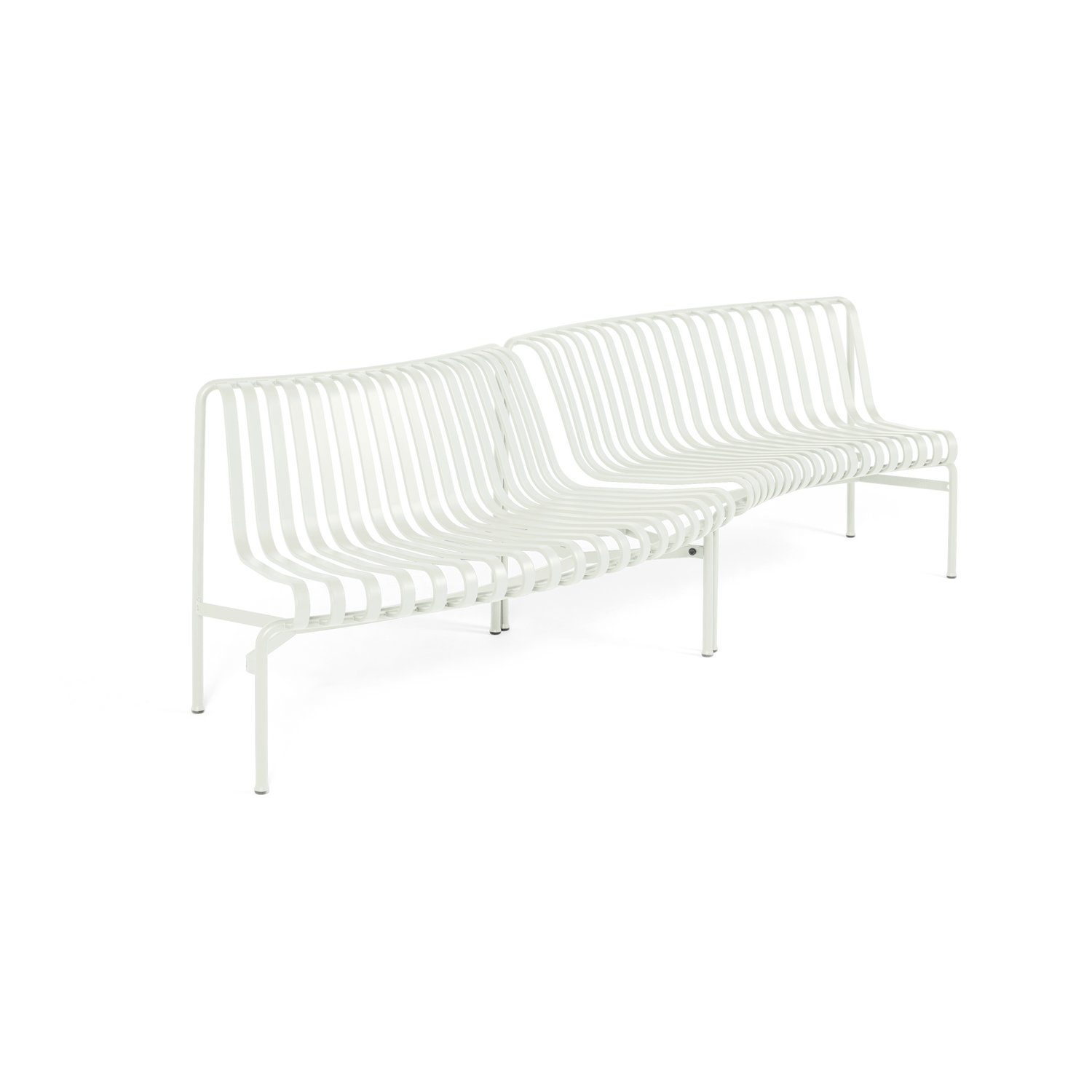 HAY Ławka parkowa in-out Palissade Dining Cream white