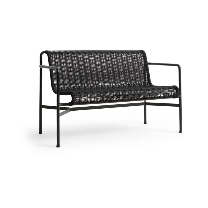 Ławka z podłokietnikami Palissade Cord Dining   - Anthracite - HAY