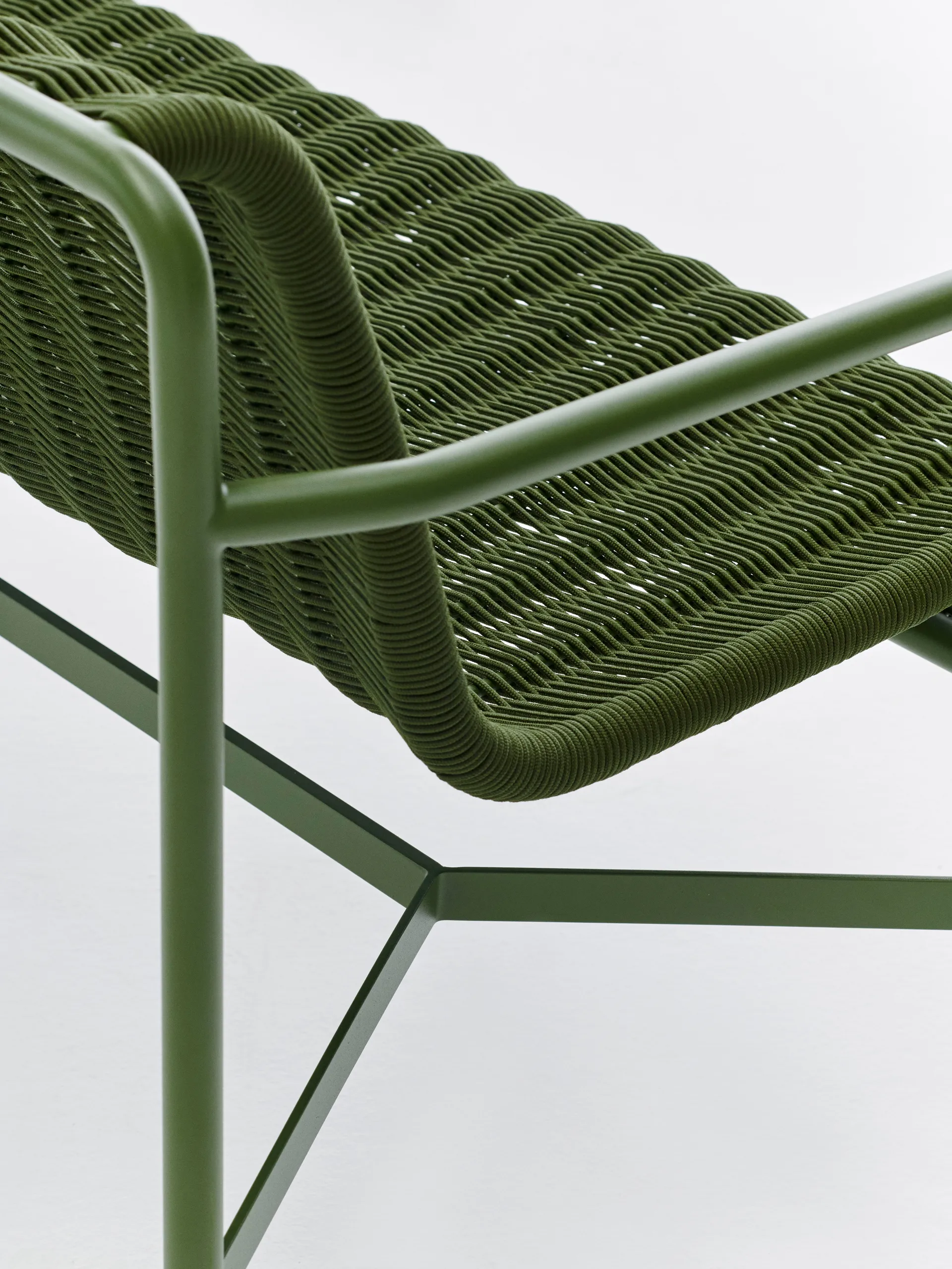 Ławka z podłokietnikami Palissade Cord Dining, Olive HAY