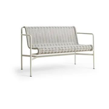 Ławka z podłokietnikami Palissade Cord Dining - Sky grey - HAY