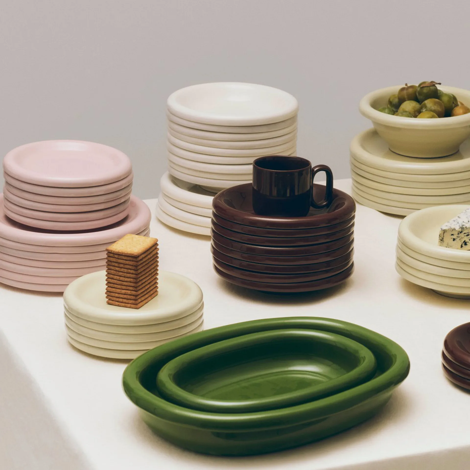 Barro miska, Natural, Ø20 cm 2-pack HAY