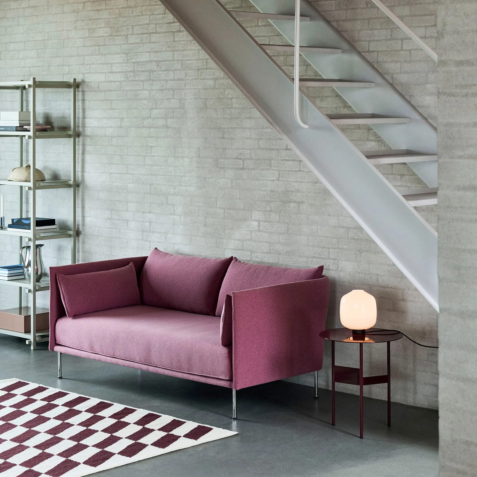 Buoy lampa stołowa Ø20 cm, Opal glass-soft black HAY