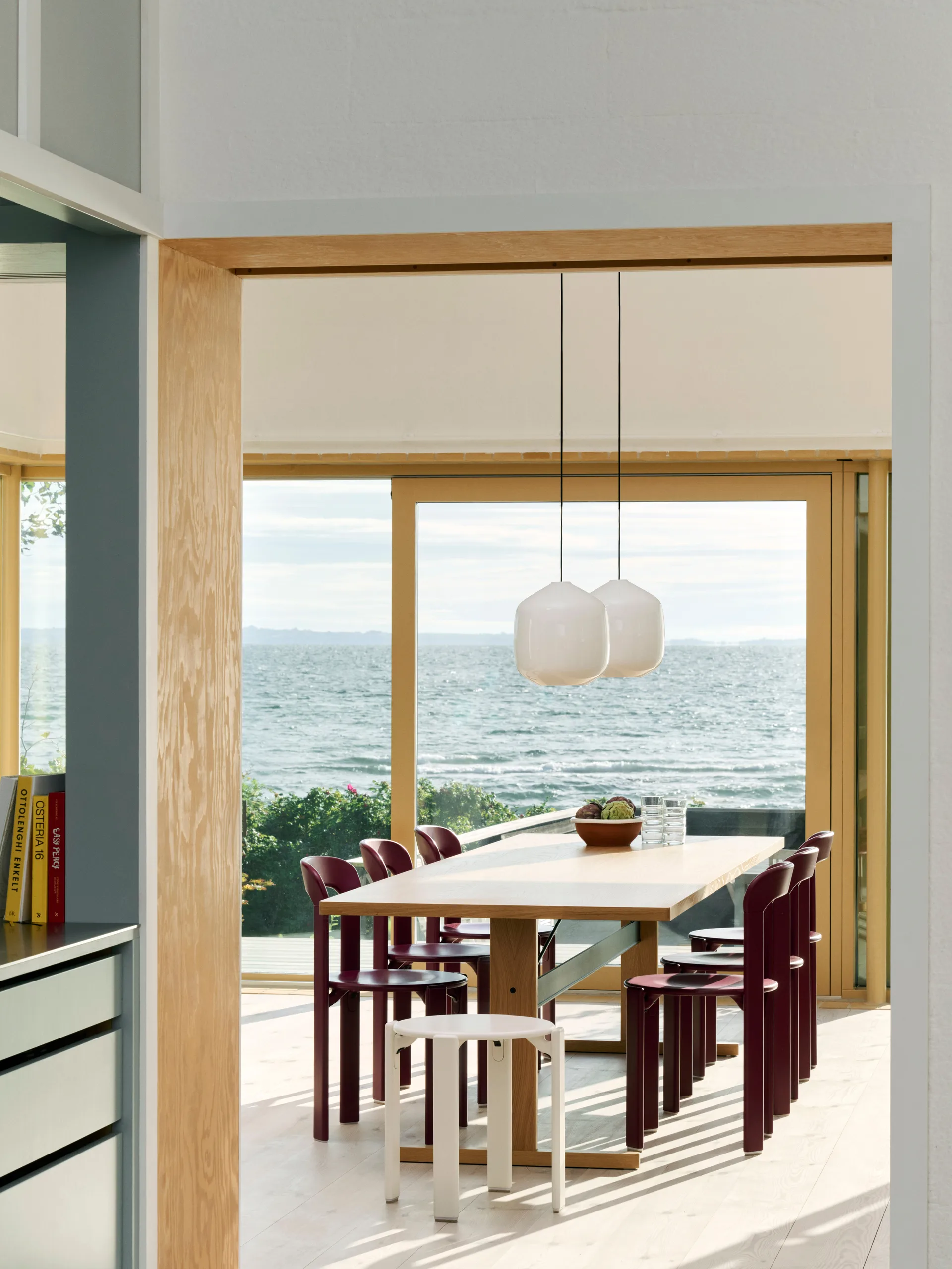 Buoy lampa wisząca Ø30 cm, Opal glass-soft black HAY