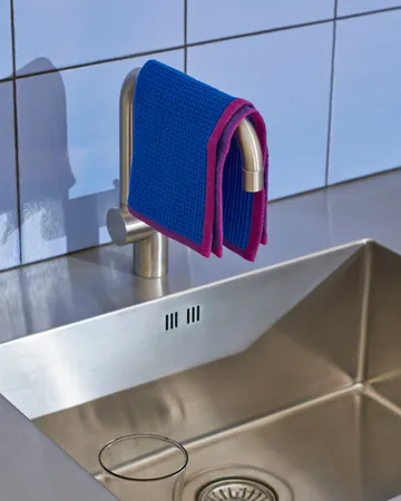 Canteen ściereczka kuchenna 31x31 cm, 2‑szt. - Blue/fuchsia-Beige/yellow - HAY