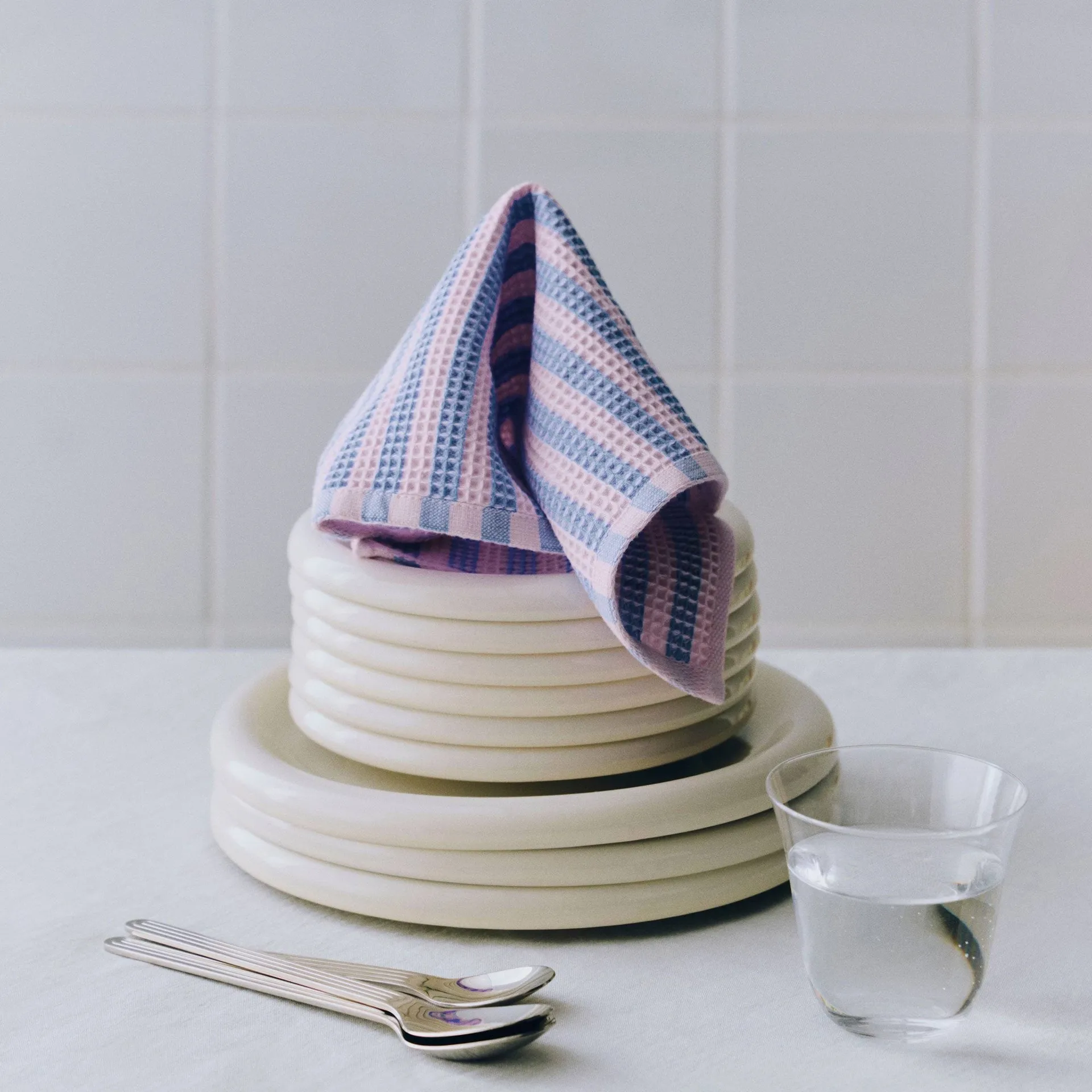 Canteen ściereczka kuchenna 31x31 cm, 2‑szt., Sky blue-pink mix HAY