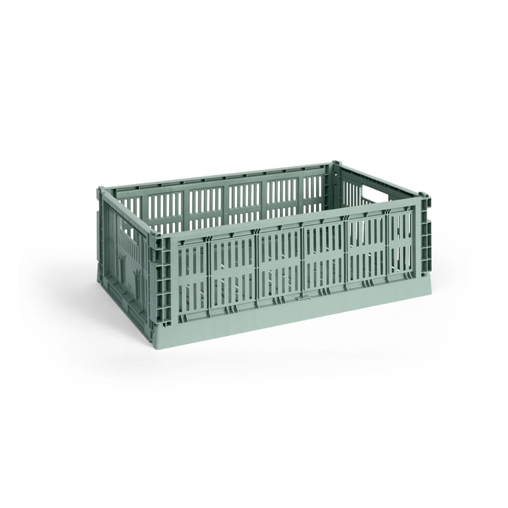 Colour Crate L 34,5x53 cm - Sage green - HAY