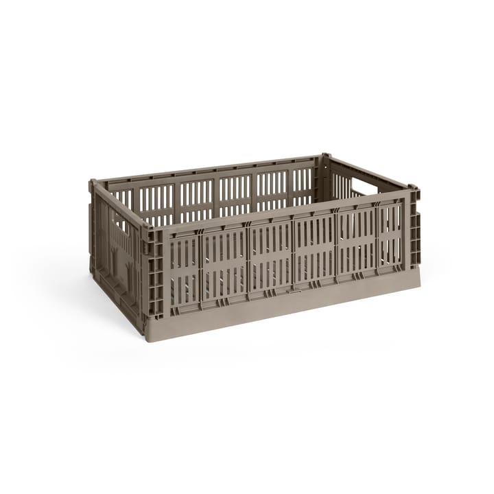Colour Crate L 34,5x53 cm - Warm grey - HAY