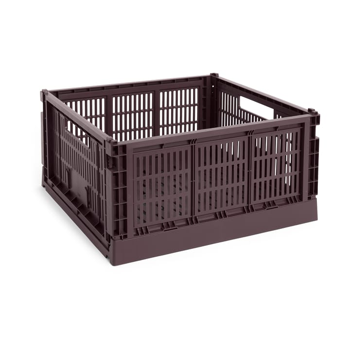 Colour Crate L Square, 42x42 cm - Bordeaux - HAY