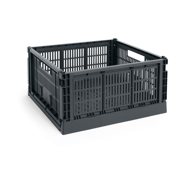 Colour Crate L Square, 42x42 cm - Charcoal - HAY