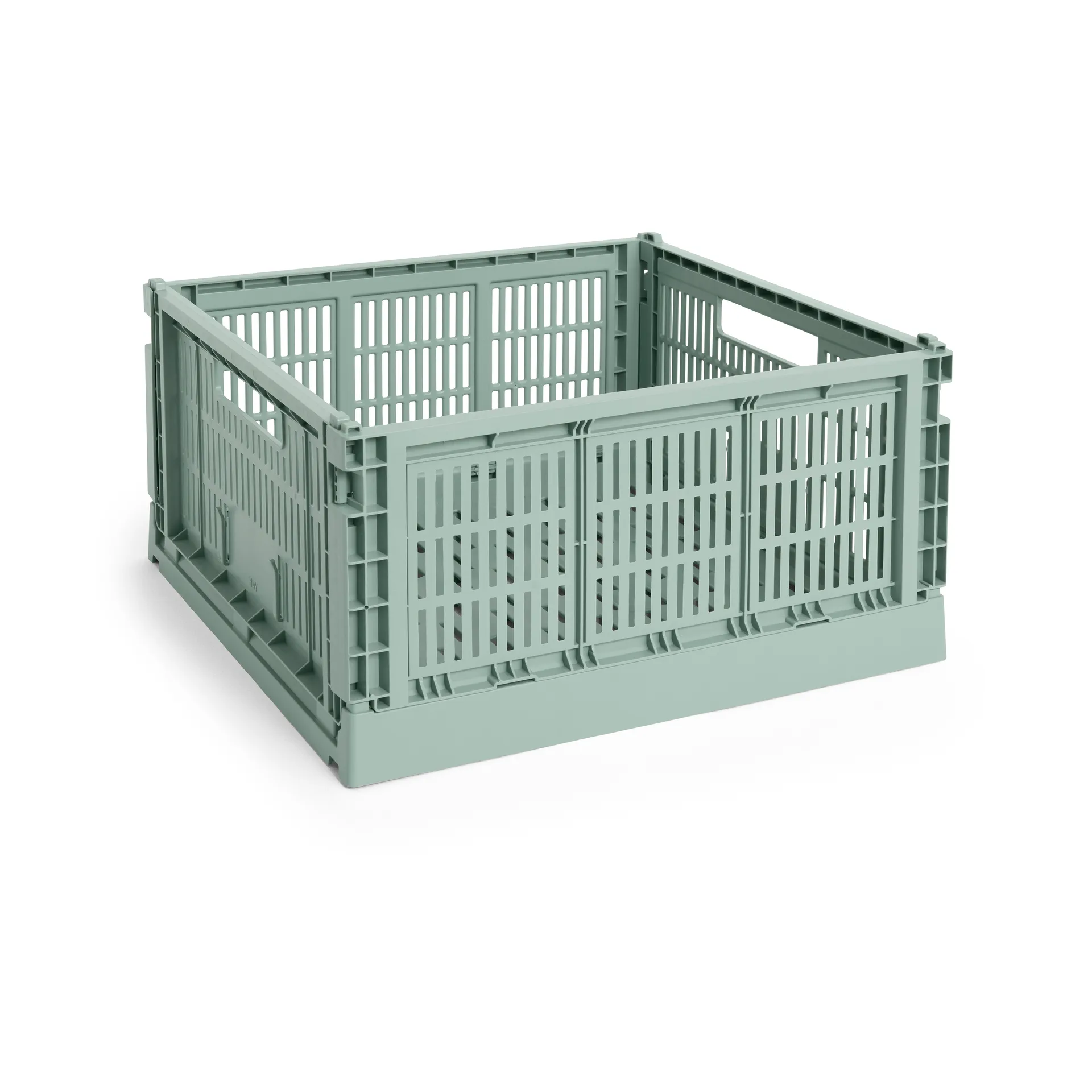 Colour Crate L Square, 42x42 cm, Sage green HAY