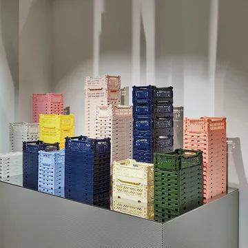 Colour Crate M 30x40 cm - Light yellow - HAY