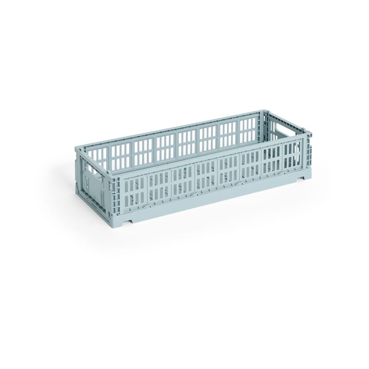 Colour Crate Mini Oblong, 13x34,5 cm - Dusty blue - HAY