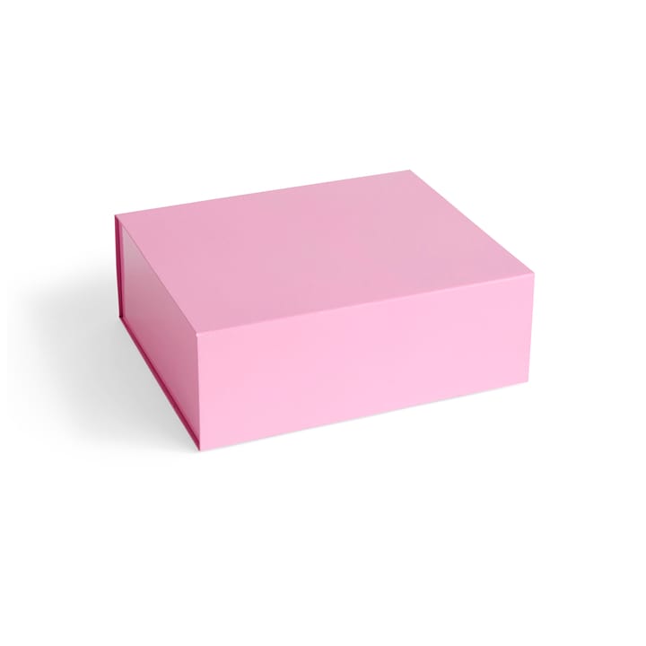 Colour Storage M pudełko z pokrywką 29,5x35 cm - Light pink - HAY