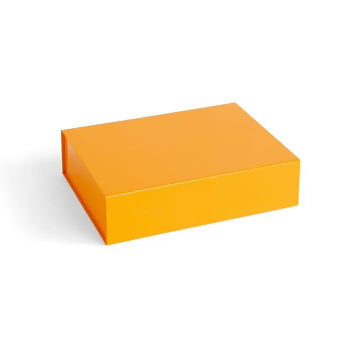 Colour Storage S pudełko z pokrywką 25,5x33 cm - Egg yolk (żółte) - HAY