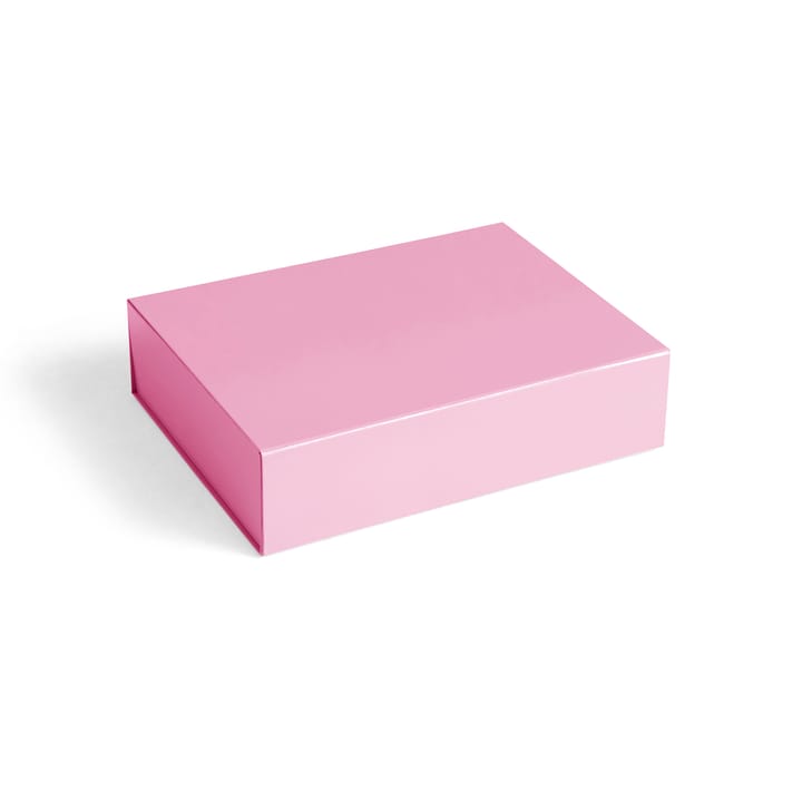 Colour Storage S pudełko z pokrywką 25,5x33 cm - Light pink (róż) - HAY