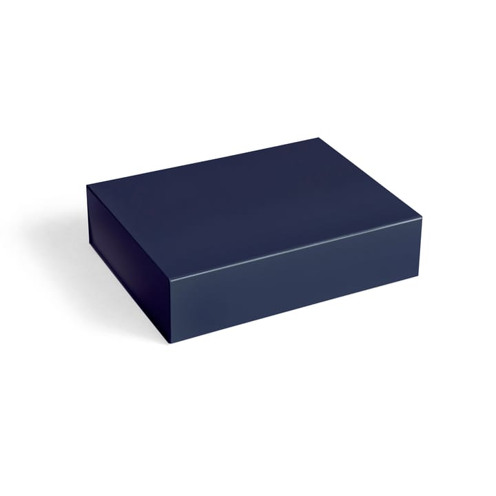 Colour Storage S pudełko z pokrywką 25,5x33 cm - Midnight blue (granat) - HAY