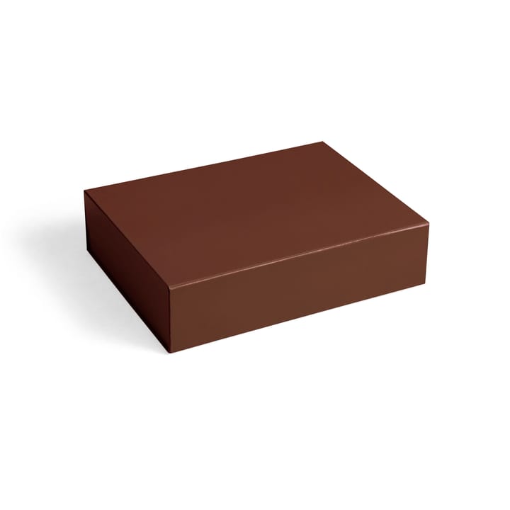 Colour Storage S pudełko z pokrywką 25,5x33 cm - Milk chocolate - HAY