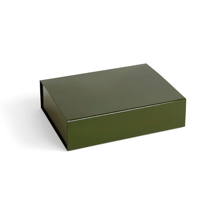 Colour Storage S pudełko z pokrywką 25,5x33 cm - Olive (zieleń) - HAY