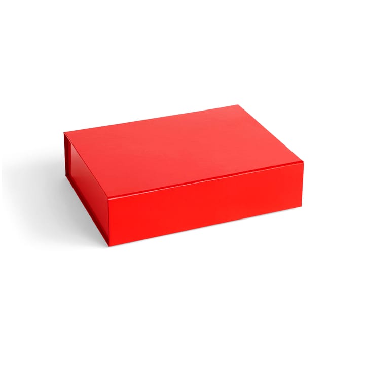 Colour Storage S pudełko z pokrywką 25,5x33 cm - Vibrant red (czerwień) - HAY