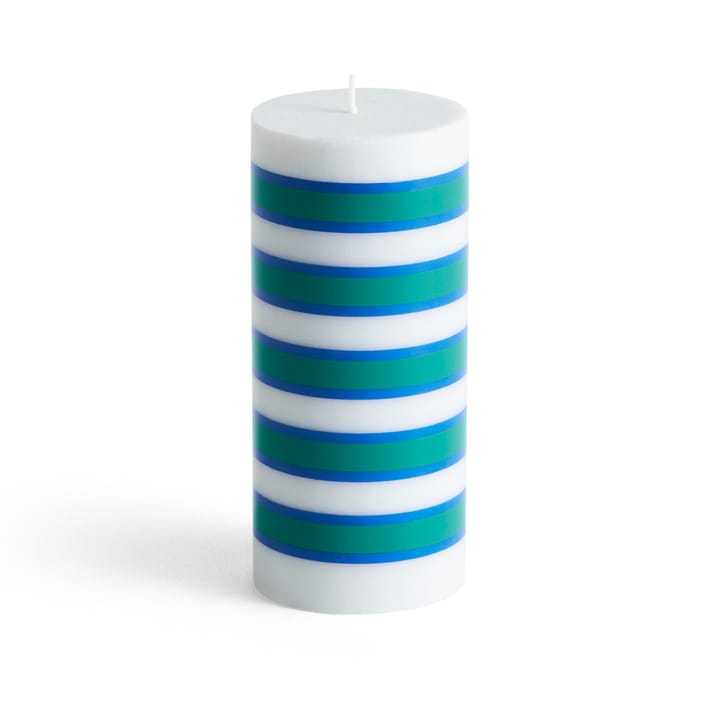 Column Candle świeca blokowa 15 cm - Light grey-blue-green - HAY